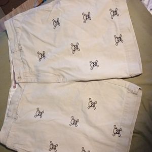 Berle Khaki Shorts w/ Black Skulls, No Rips or Stains Sz. 42 Gently Used